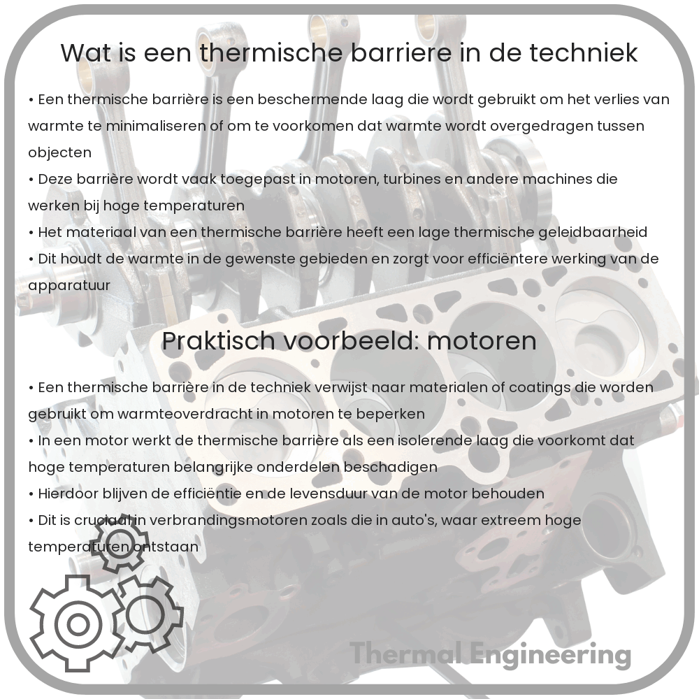 Wat is een thermische barrière in de techniek?