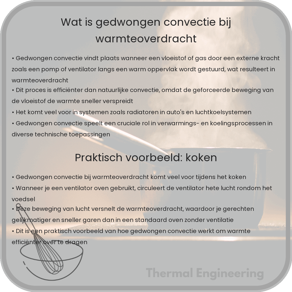 Wat is Gedwongen Convectie bij Warmteoverdracht?