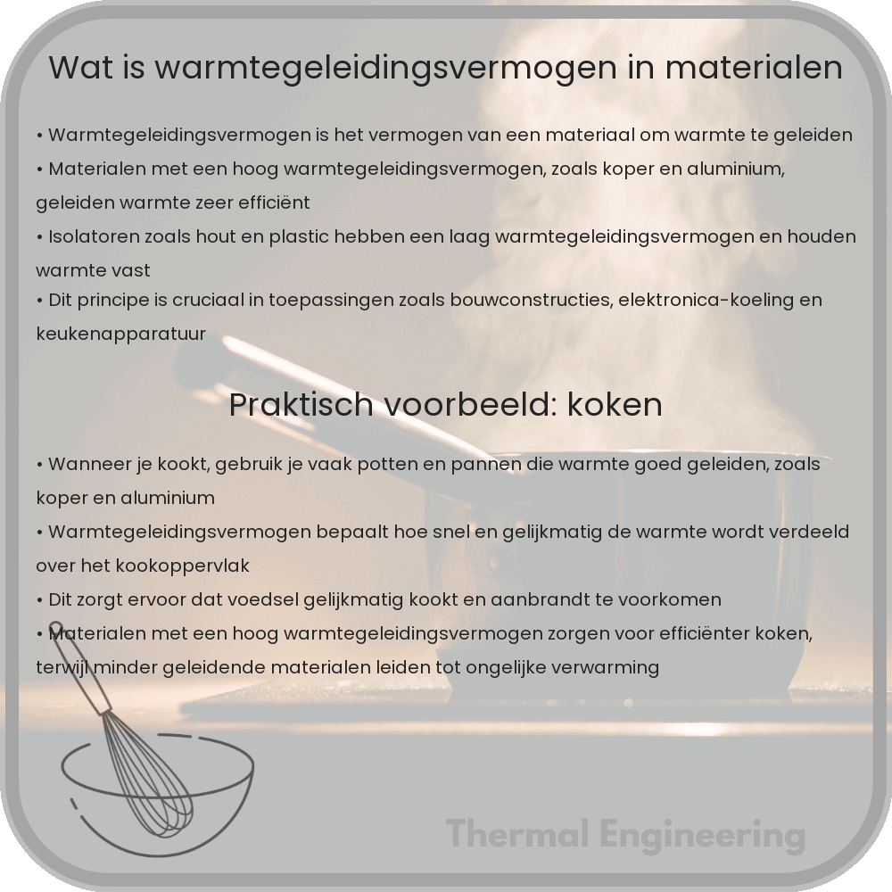 Wat Is Warmtegeleidingsvermogen in Materialen?