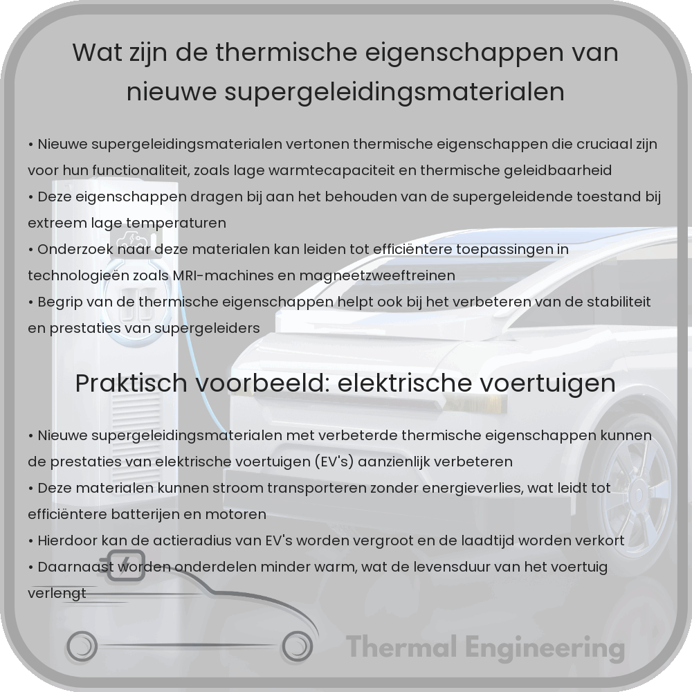 Wat zijn de thermische eigenschappen van nieuwe supergeleidingsmaterialen