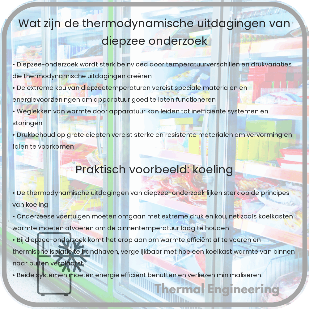 Wat zijn de thermodynamische uitdagingen van diepzee-onderzoek?