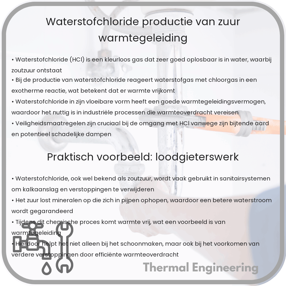 Waterstofchloride | Productie van Zuur, Warmtegeleiding