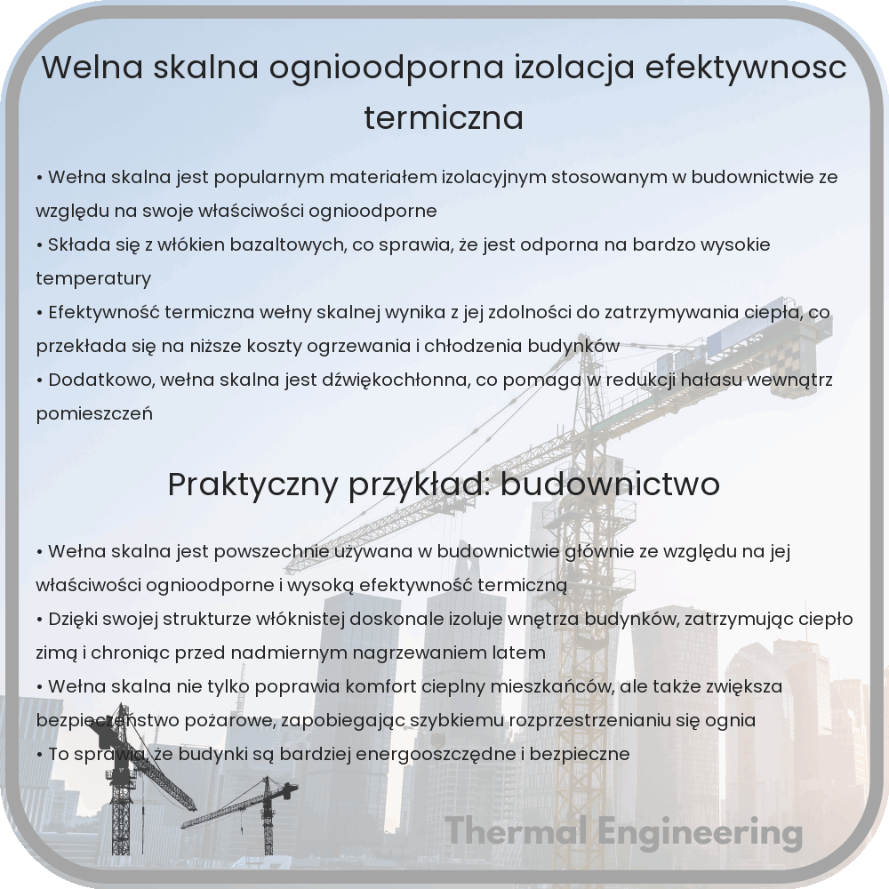 Wełna Skalna | Ognioodporna Izolacja, Efektywność Termiczna