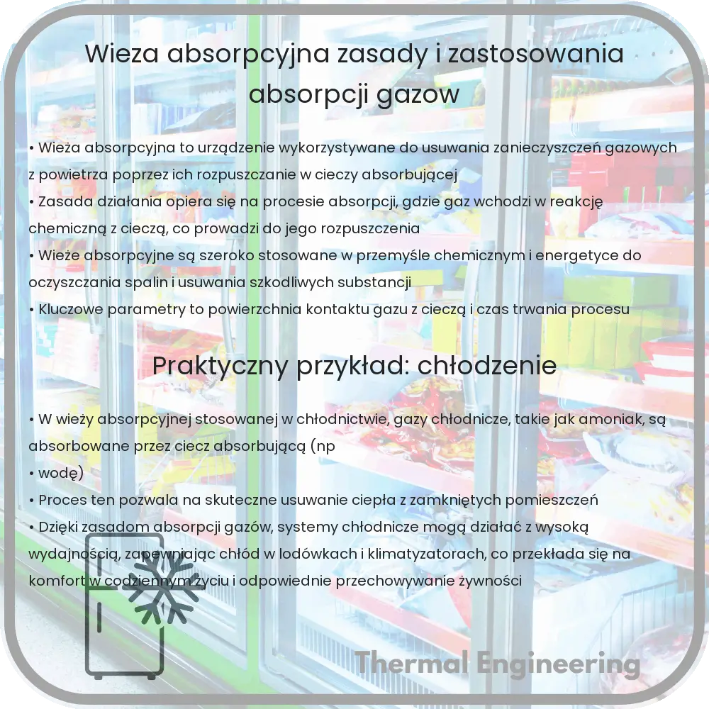 Wieża Absorpcyjna | Zasady i Zastosowania Absorpcji Gazów