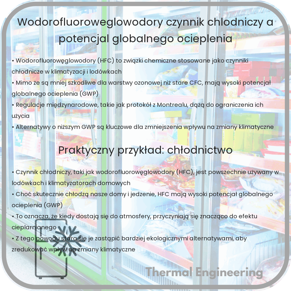 Wodorofluorowęglowodory | Czynnik chłodniczy a potencjał globalnego ocieplenia