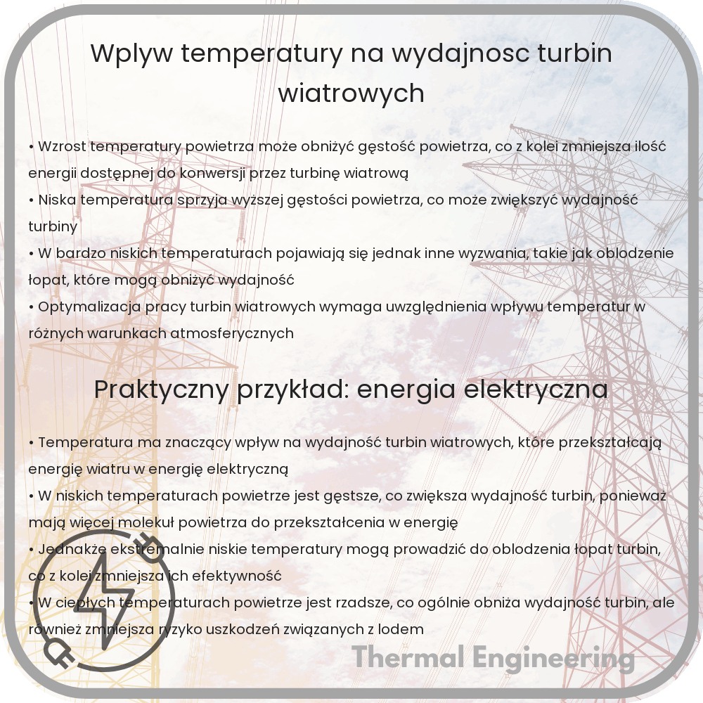Wpływ temperatury na wydajność turbin wiatrowych