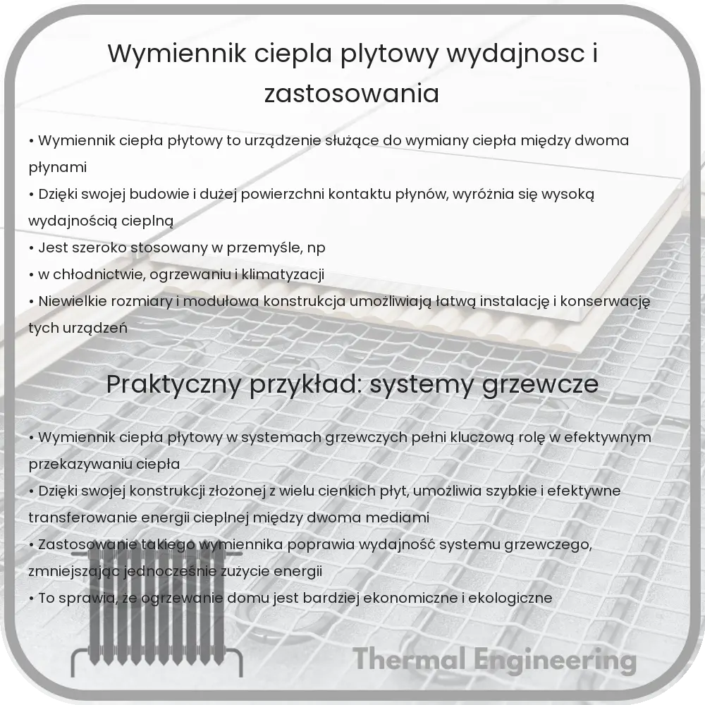Wymiennik ciepła płytowy | Wydajność i zastosowania
