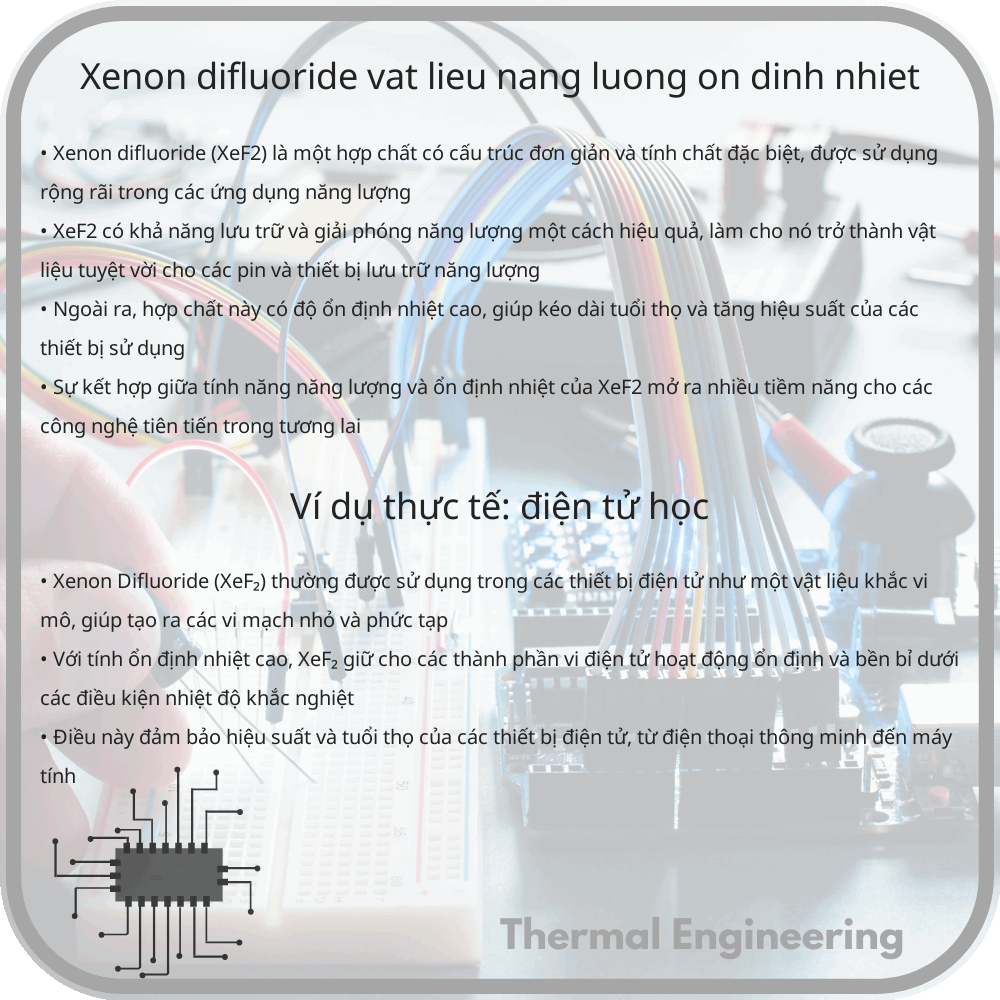 Xenon Difluoride | Vật Liệu Năng Lượng, Ổn Định Nhiệt