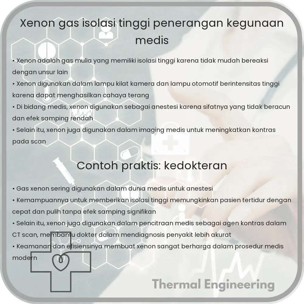 Xenon Gas | Isolasi Tinggi, Penerangan & Kegunaan Medis