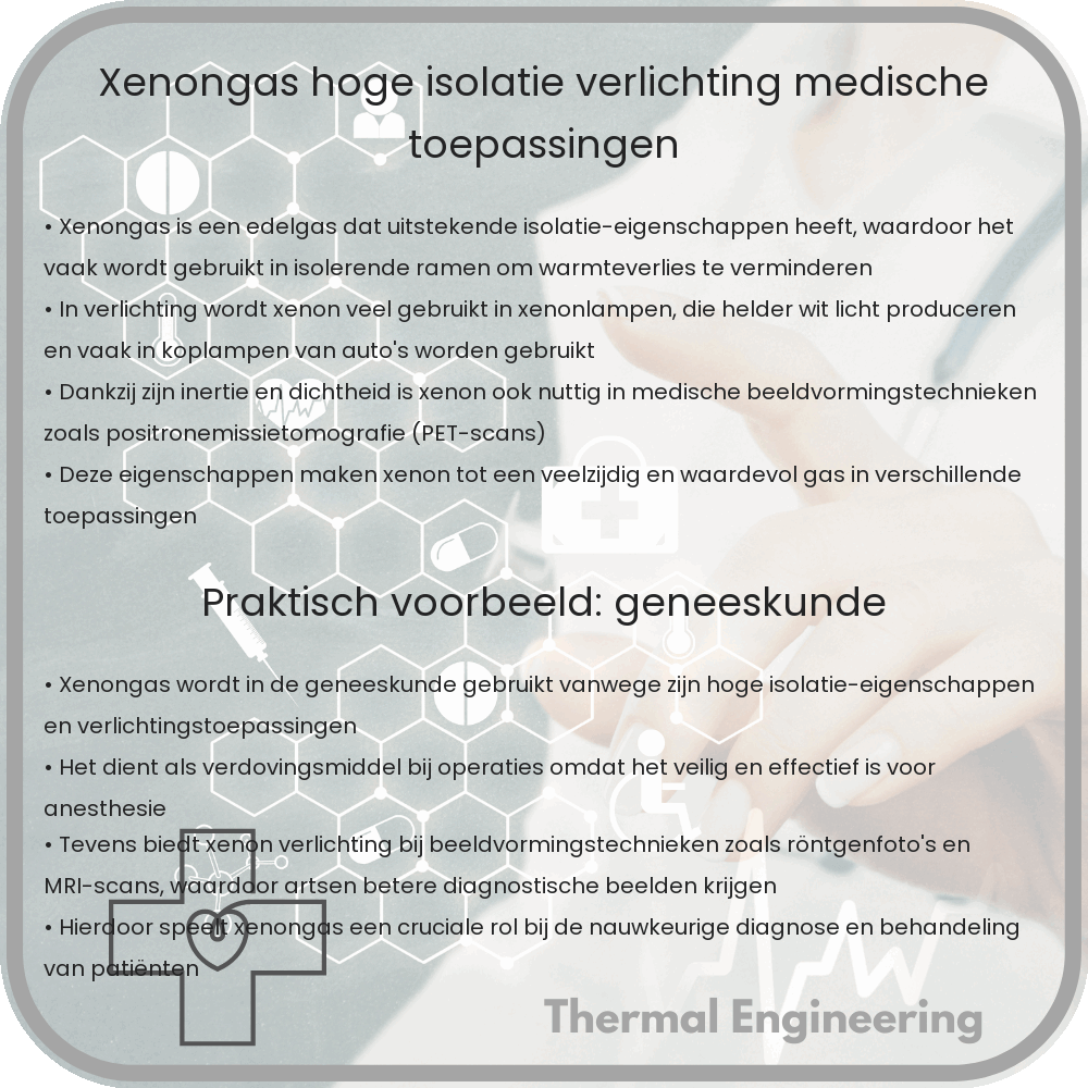 Xenongas | Hoge Isolatie, Verlichting & Medische Toepassingen