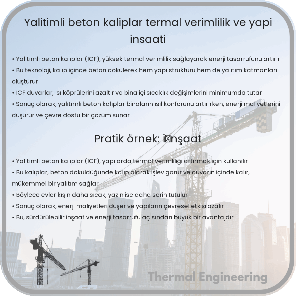 Yalıtımlı Beton Kalıplar | Termal Verimlilik ve Yapı İnşaatı