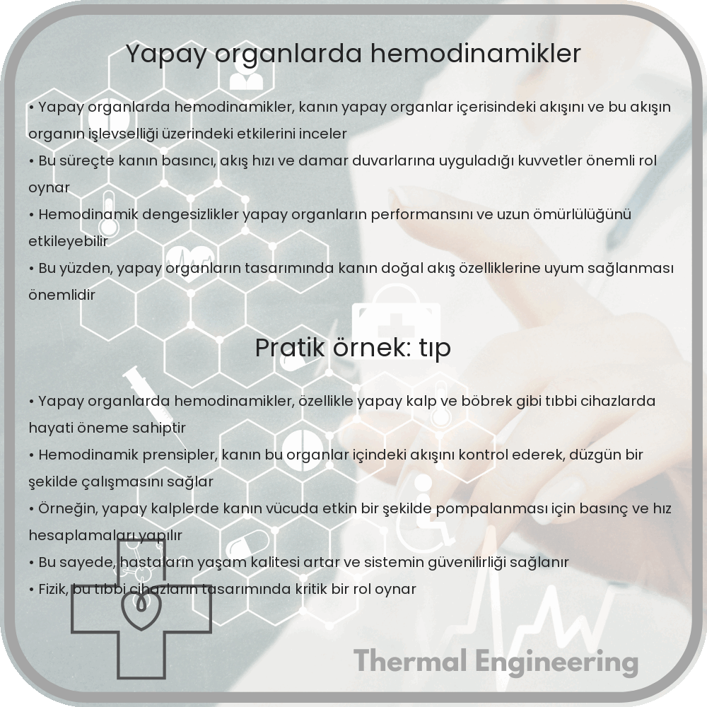 Yapay Organlarda Hemodinamikler