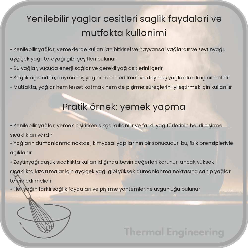 Yenilebilir Yağlar | Çeşitleri, Sağlık Faydaları ve Mutfakta Kullanımı
