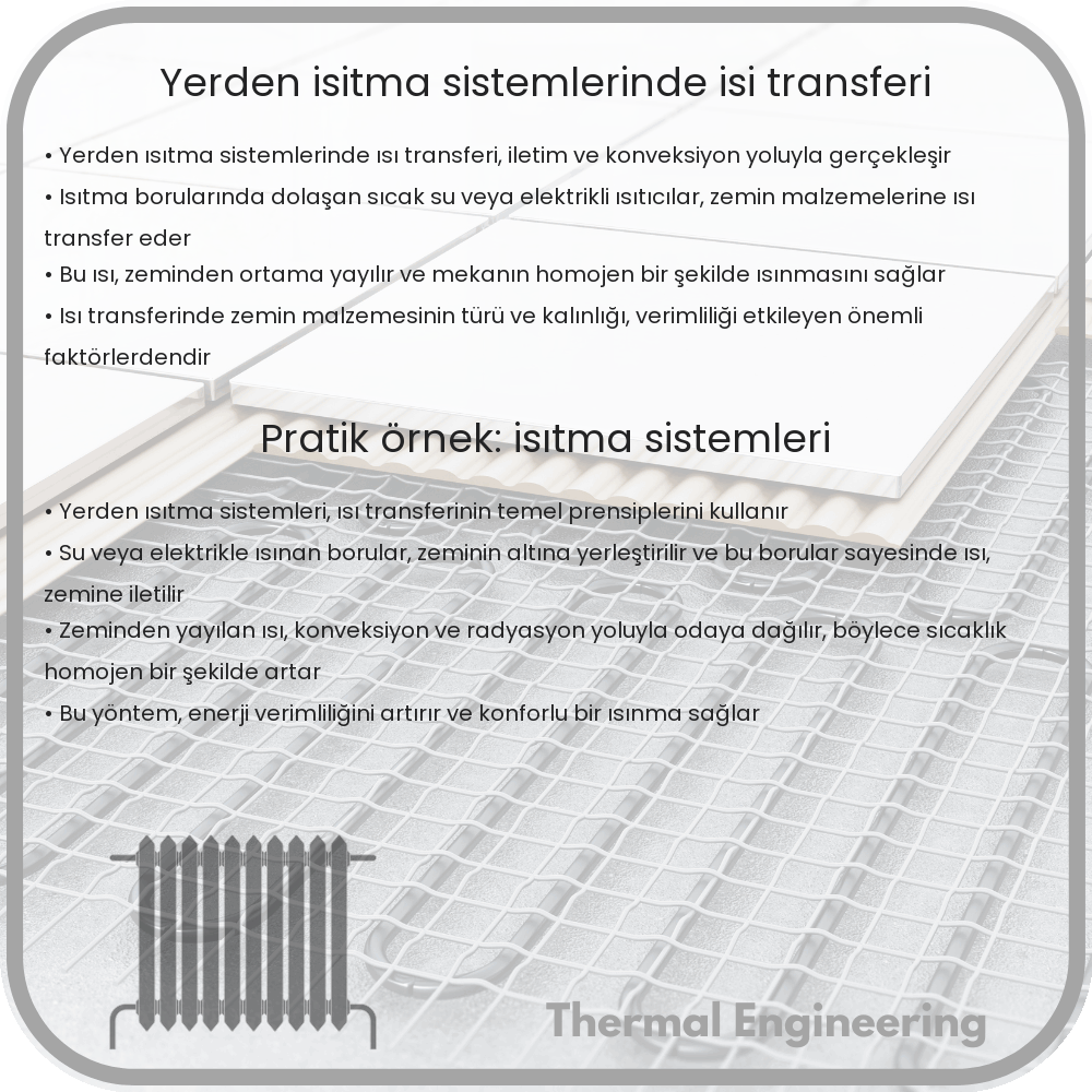 Yerden Isıtma Sistemlerinde Isı Transferi