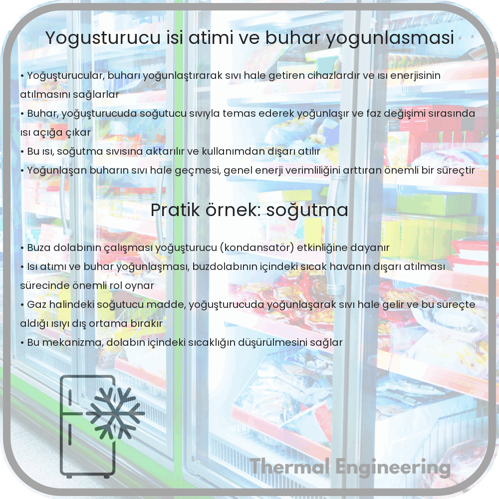 Yoğuşturucu | Isı Atımı ve Buhar Yoğunlaşması