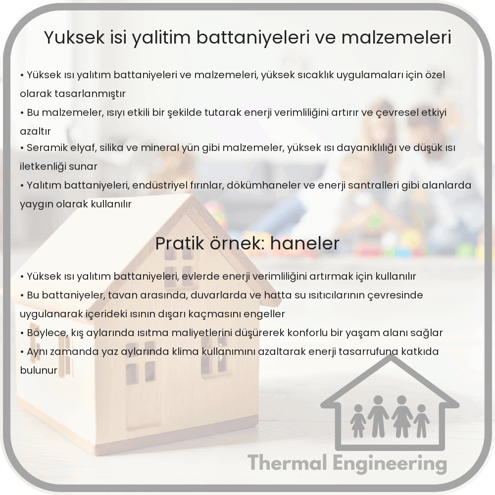 Yüksek Isı Yalıtım Battaniyeleri ve Malzemeleri