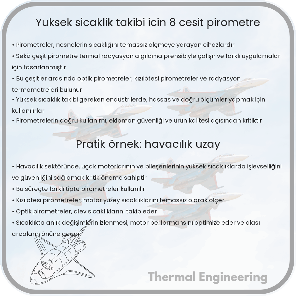 Yüksek Sıcaklık Takibi İçin 8 Çeşit Pirometre