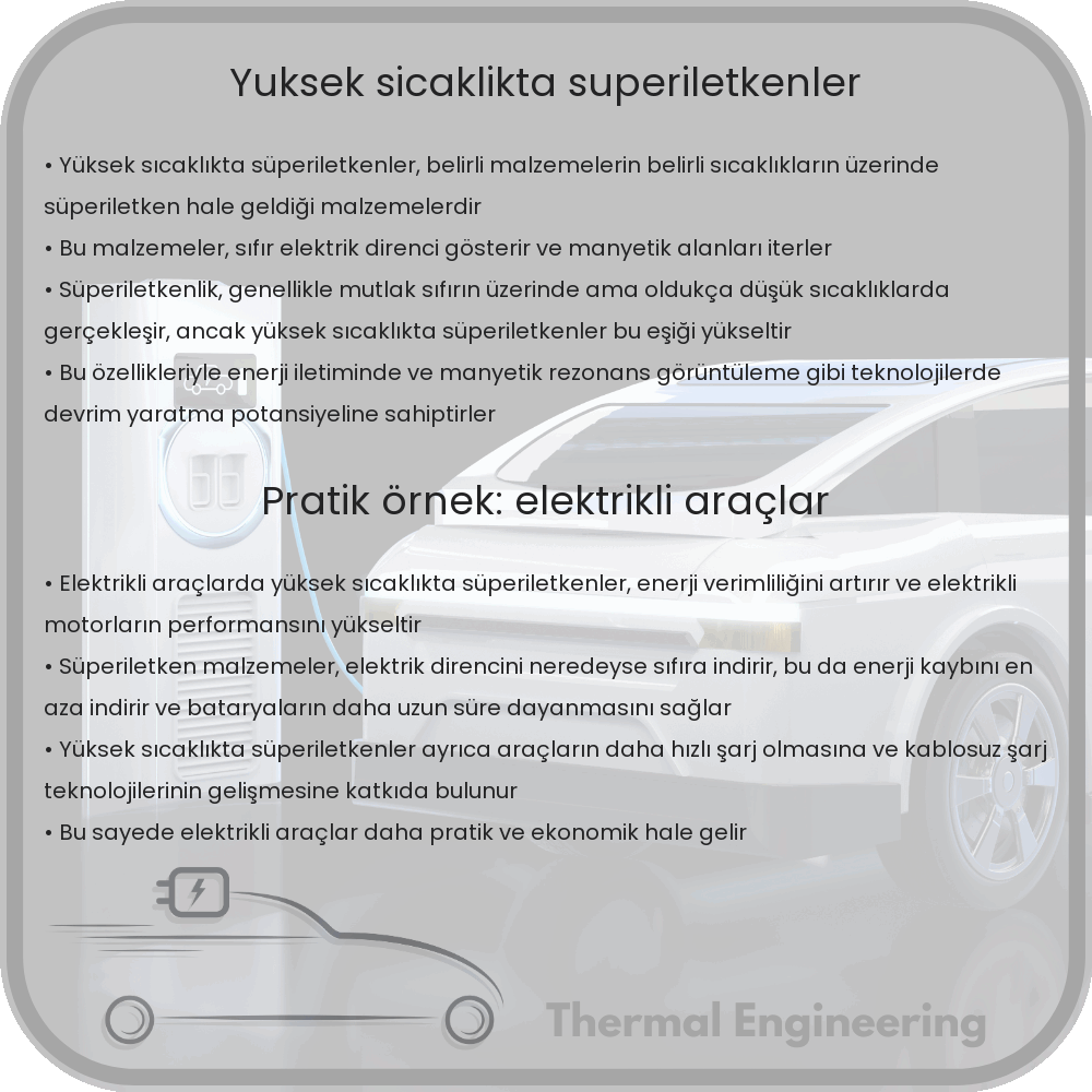 Yüksek Sıcaklıkta Süperiletkenler