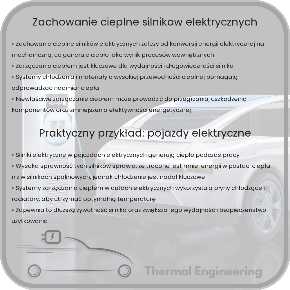 Zachowanie cieplne silników elektrycznych