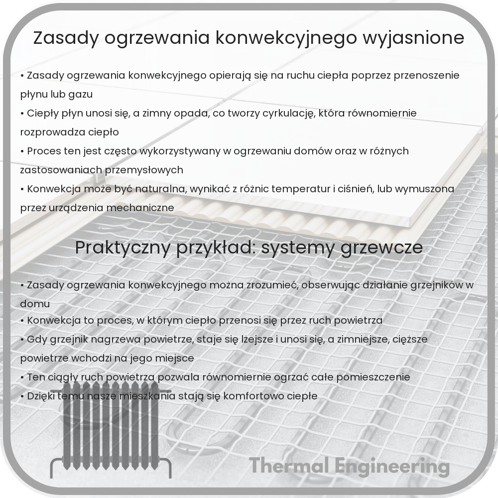 Zasady ogrzewania konwekcyjnego wyjaśnione