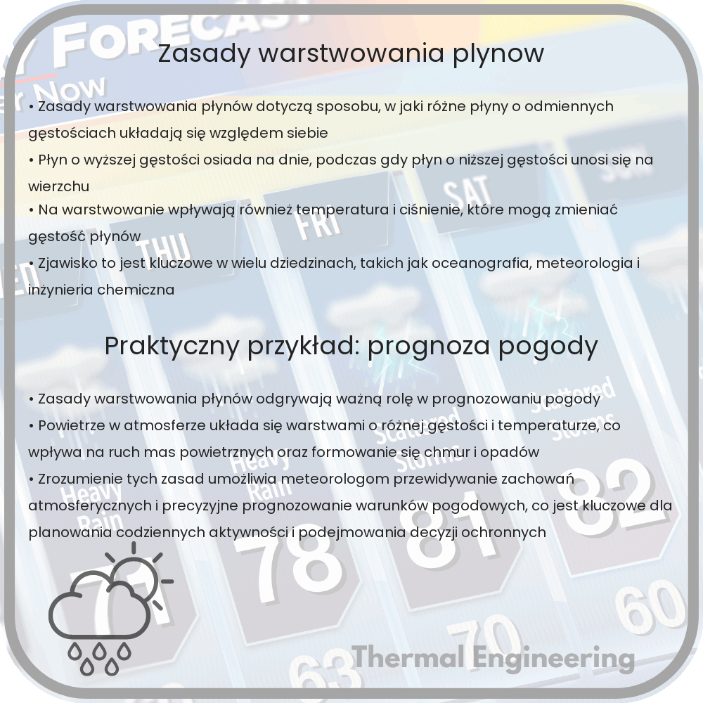 Zasady warstwowania płynów