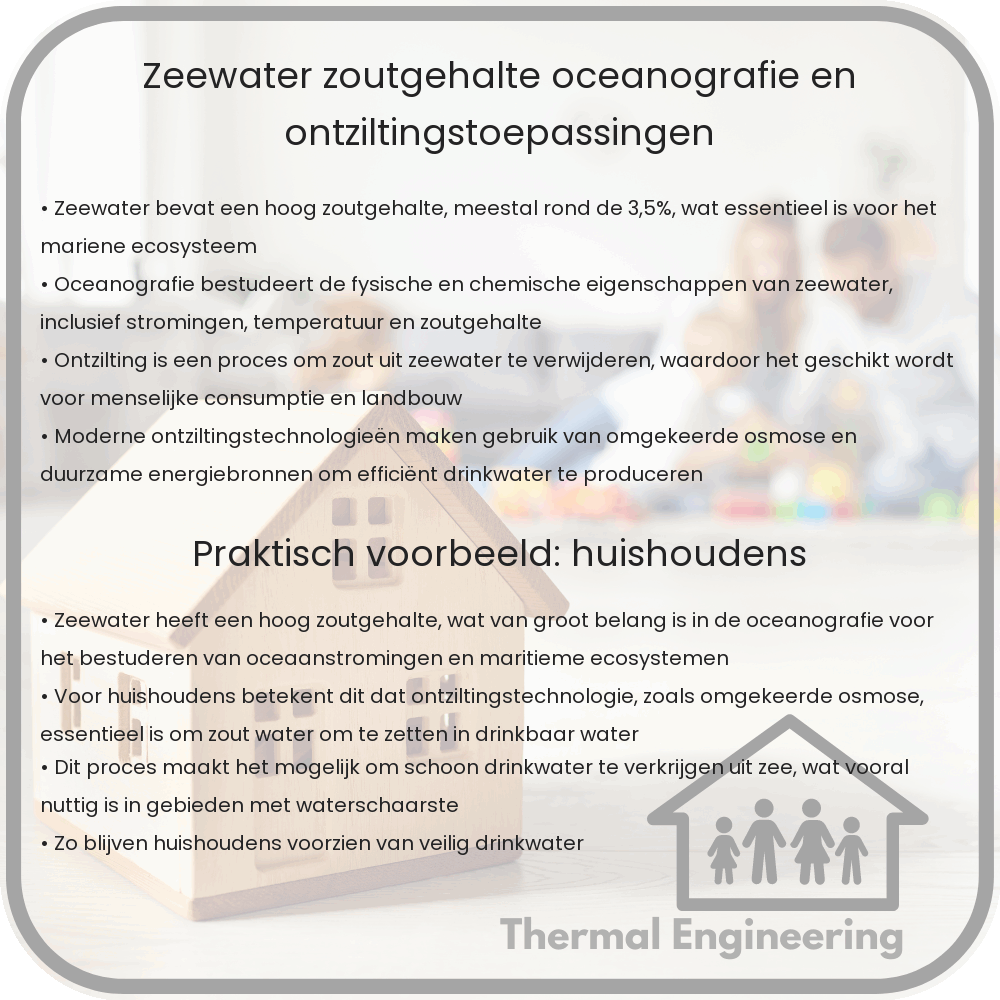 Zeewater | Zoutgehalte, Oceanografie en Ontziltingstoepassingen