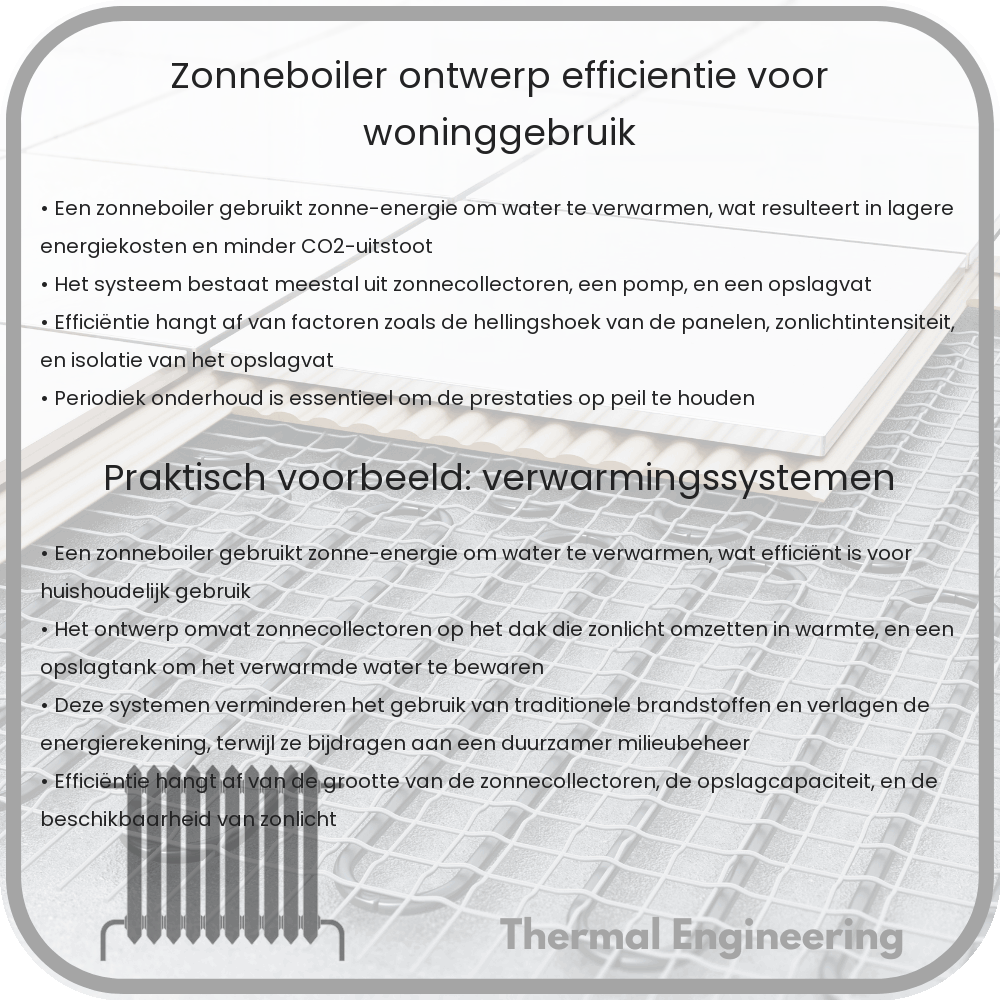 Zonneboiler | Ontwerp & Efficiëntie Voor Woninggebruik