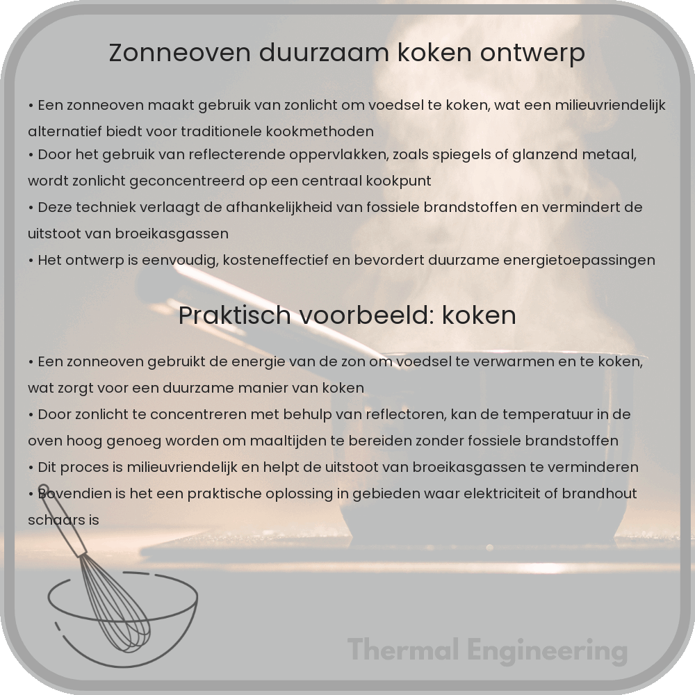 Zonneoven | Duurzaam Koken Ontwerp