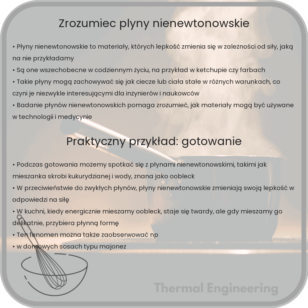 Zrozumieć płyny nienewtonowskie