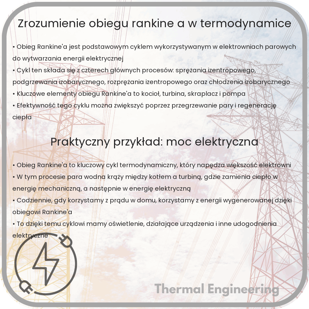 Zrozumienie obiegu Rankine'a w termodynamice