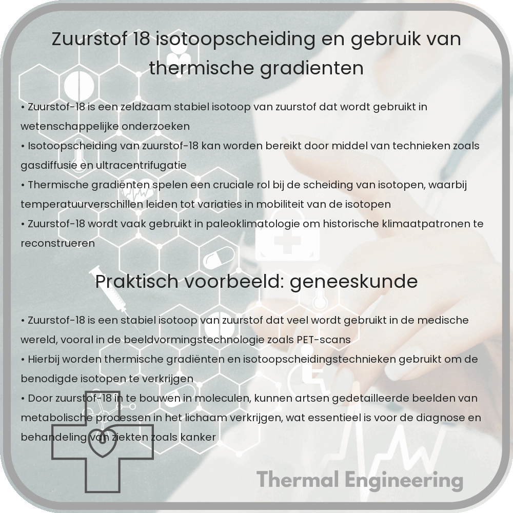 Zuurstof-18 | Isotoopscheiding en Gebruik van Thermische Gradiënten