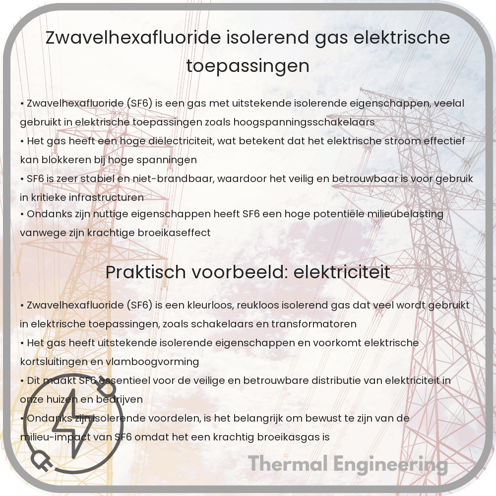 Zwavelhexafluoride | Isolerend Gas, Elektrische Toepassingen