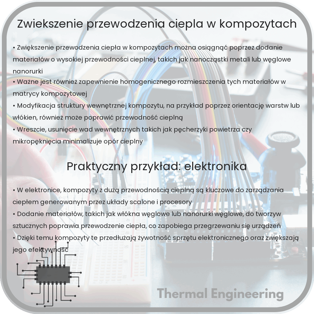 Zwiększenie przewodzenia ciepła w kompozytach