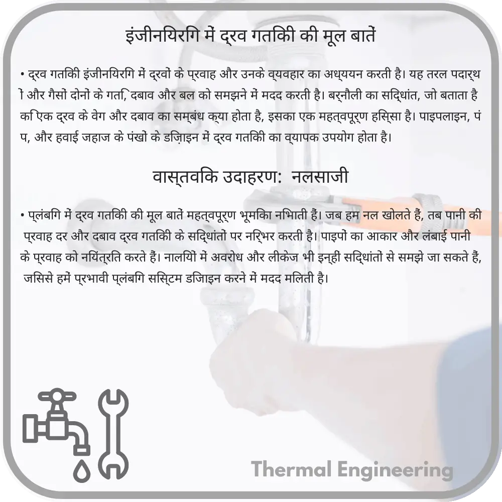 इंजीनियरिंग में द्रव गतिकी की मूल बातें