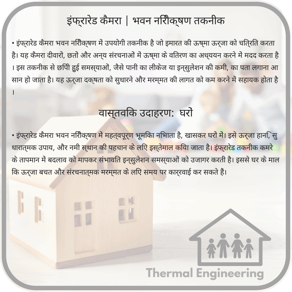 इंफ्रारेड कैमरा | भवन निरीक्षण तकनीक