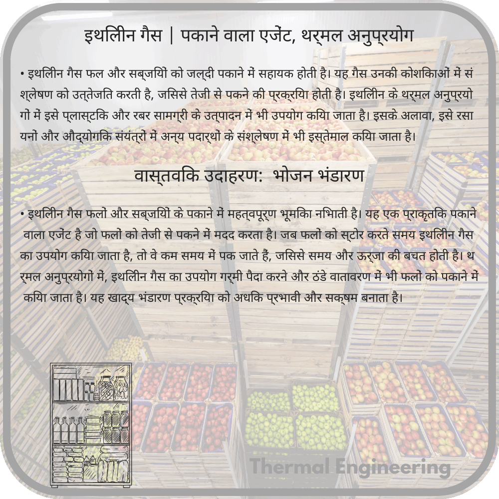 इथिलीन गैस | पकाने वाला एजेंट, थर्मल अनुप्रयोग