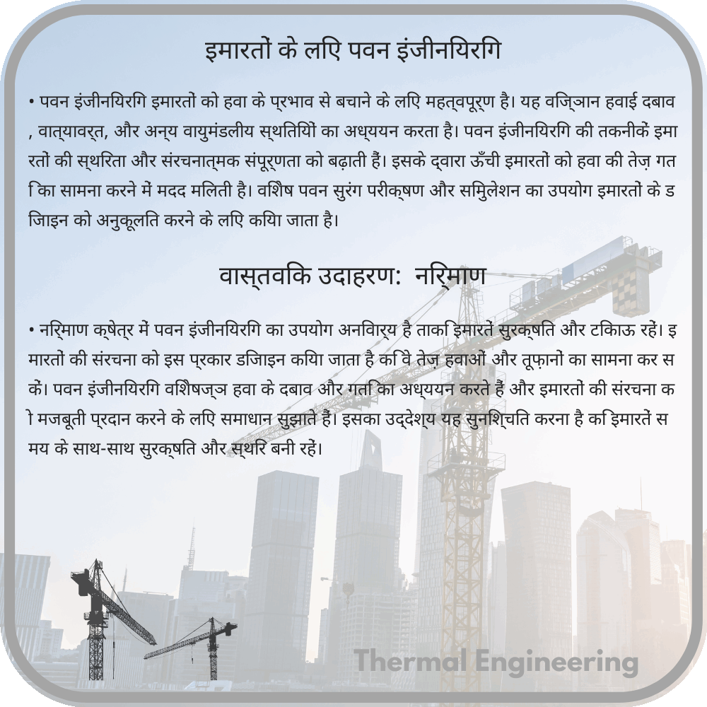 इमारतों के लिए पवन इंजीनियरिंग