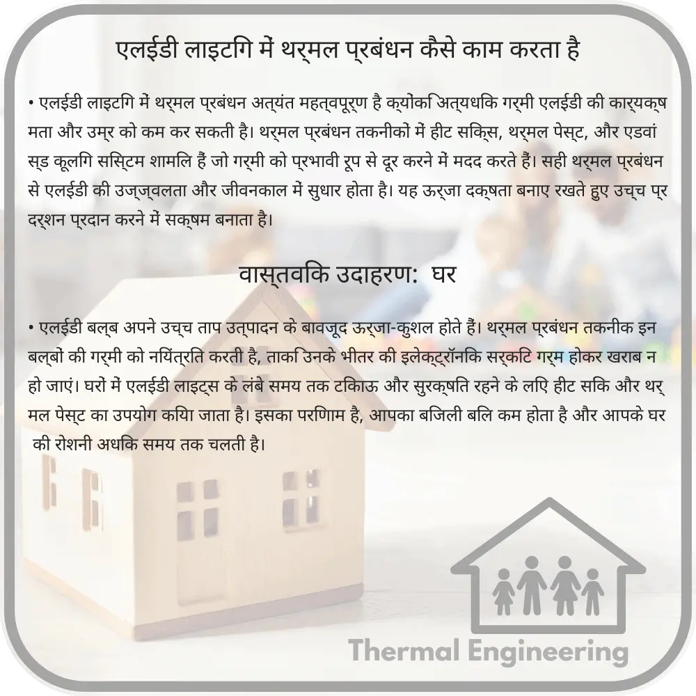 एलईडी लाइटिंग में थर्मल प्रबंधन कैसे काम करता है