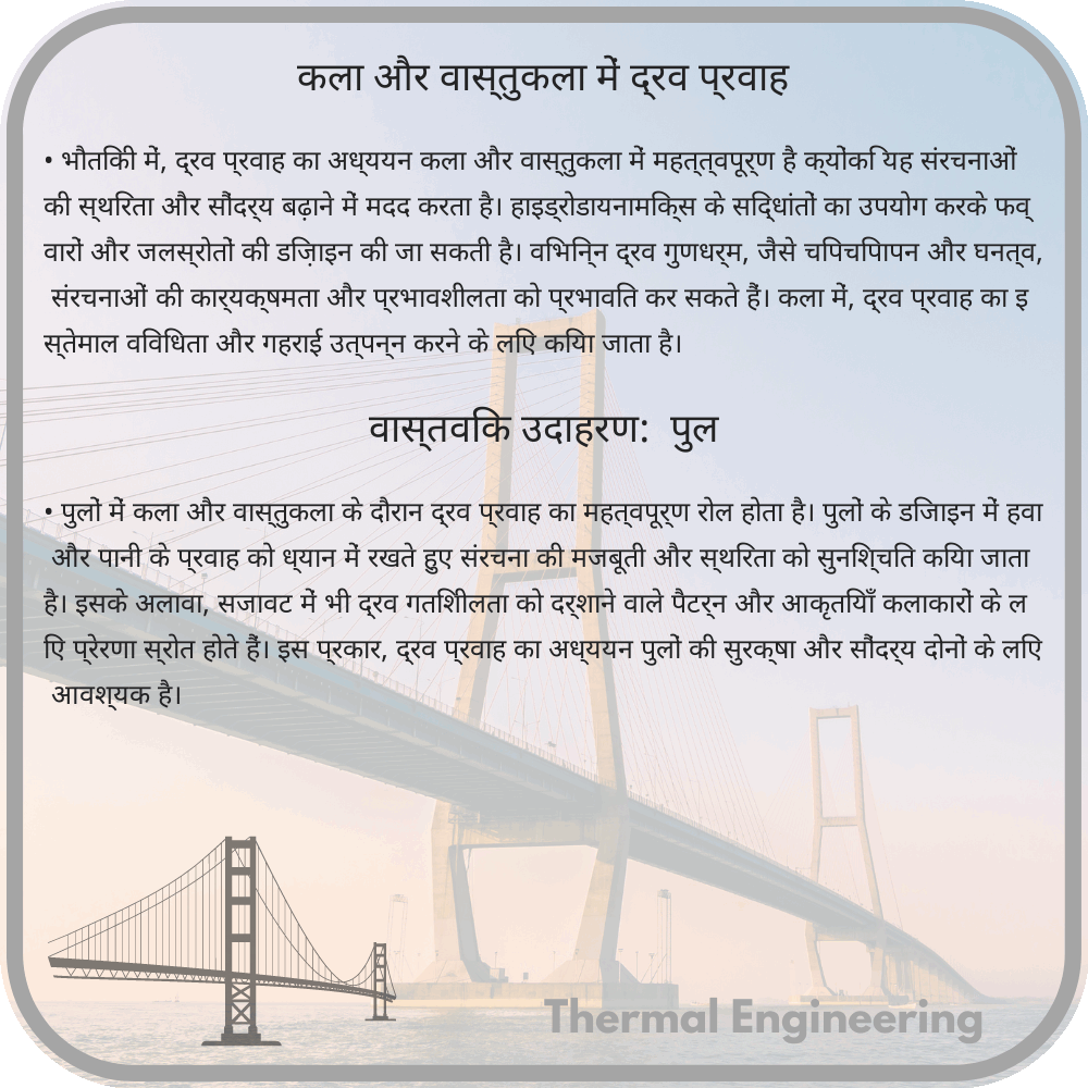 कला और वास्तुकला में द्रव प्रवाह