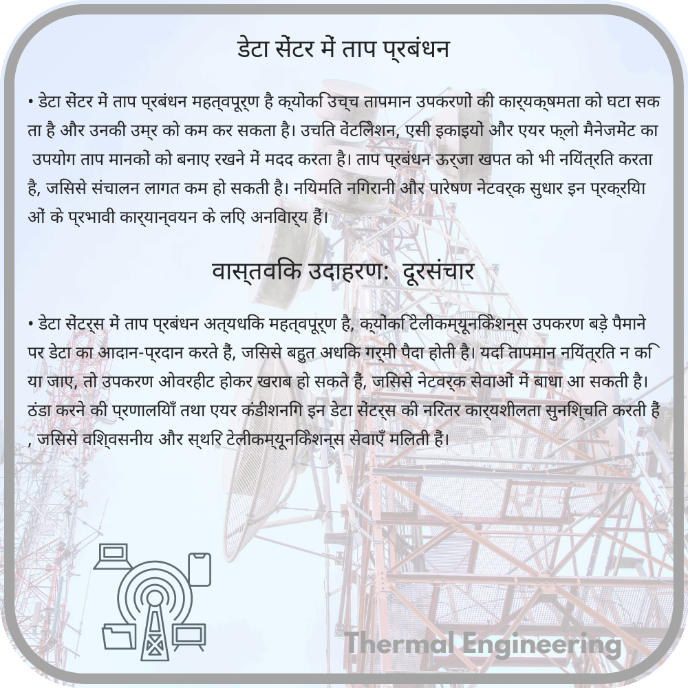 डेटा सेंटर में ताप प्रबंधन