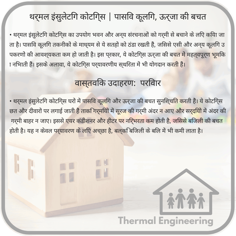 थर्मल इंसुलेटिंग कोटिंग्स | पासिव कूलिंग, ऊर्जा की बचत