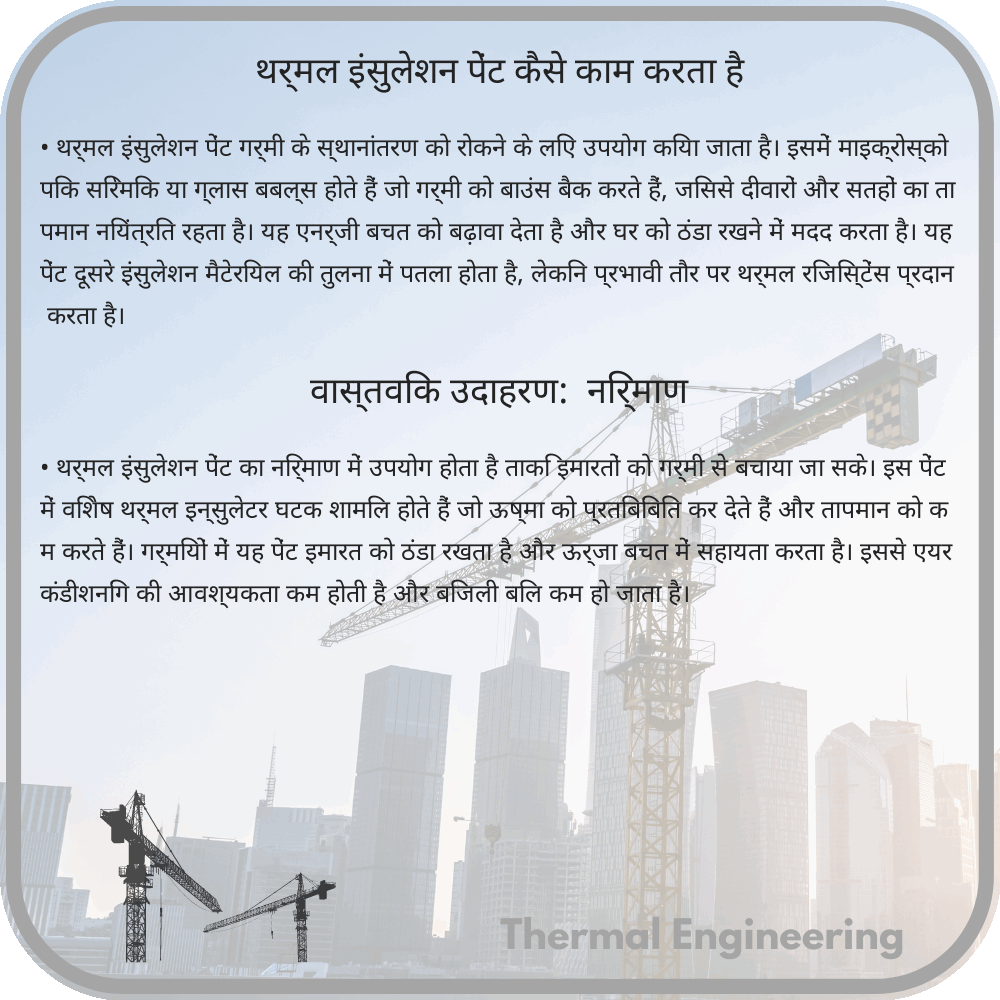 थर्मल इंसुलेशन पेंट कैसे काम करता है