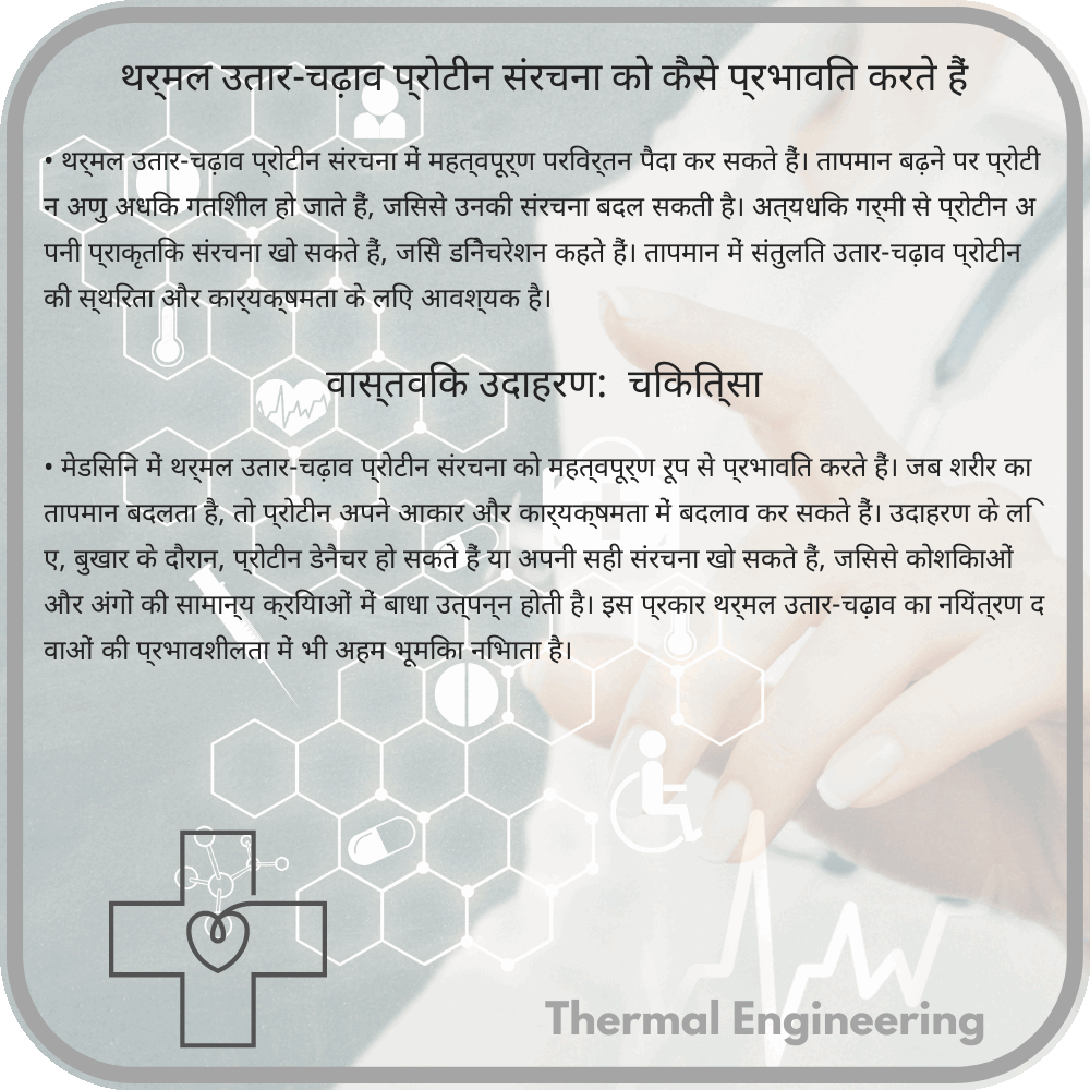 थर्मल उतार-चढ़ाव प्रोटीन संरचना को कैसे प्रभावित करते हैं