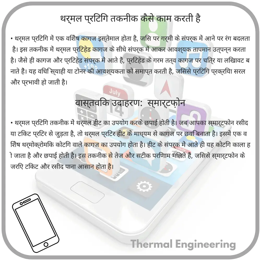 थर्मल प्रिंटिंग तकनीक कैसे काम करती है