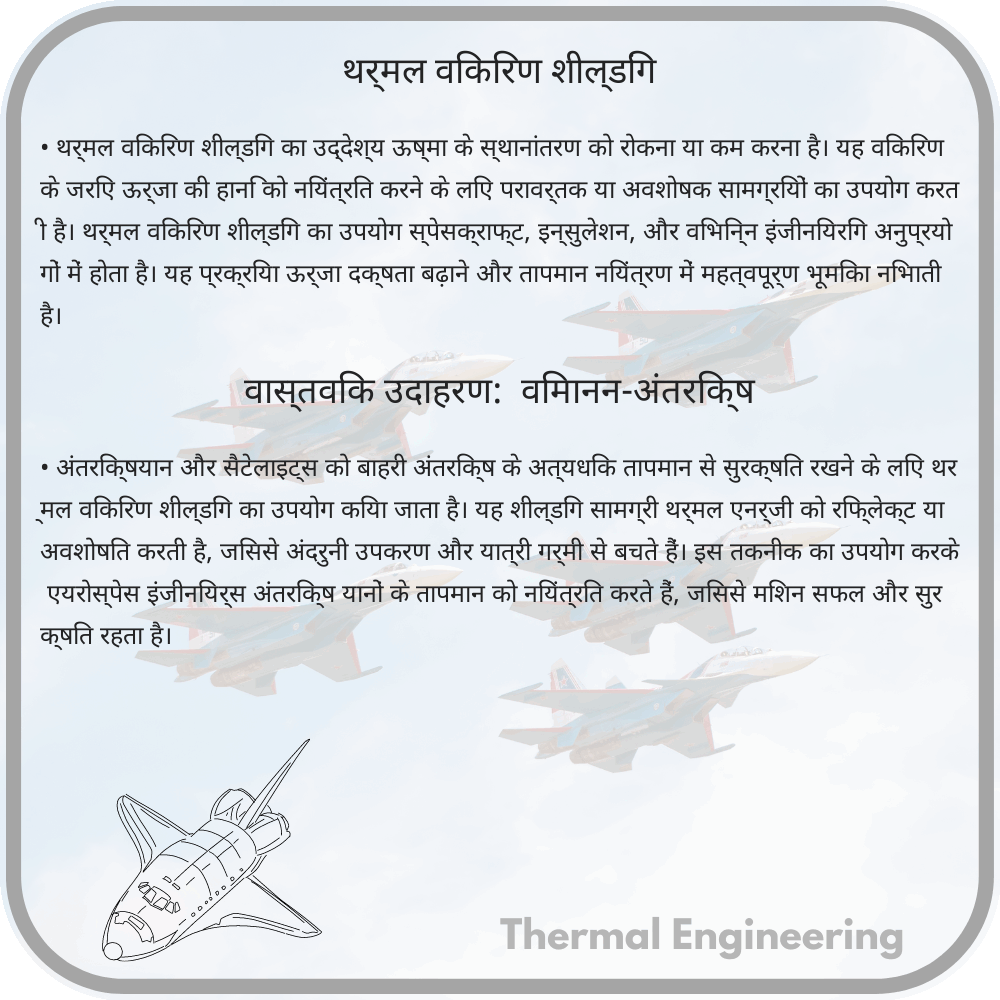 थर्मल विकिरण शील्डिंग