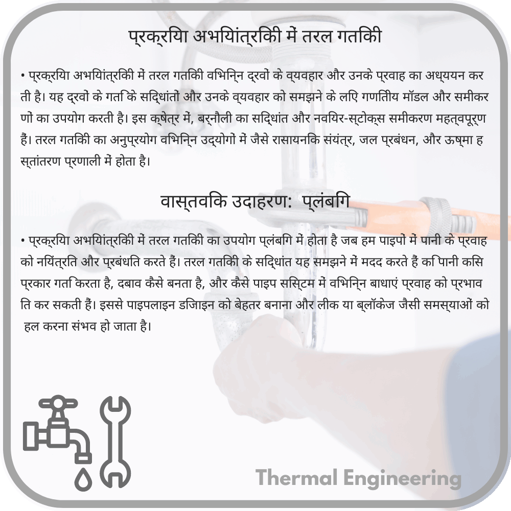 प्रक्रिया अभियांत्रिकी में तरल गतिकी