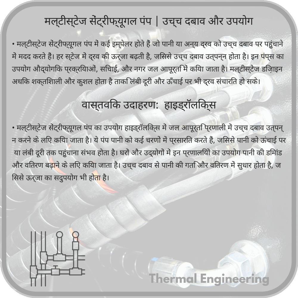 मल्टीस्टेज सेंट्रीफ्यूगल पंप | उच्च दबाव और उपयोग