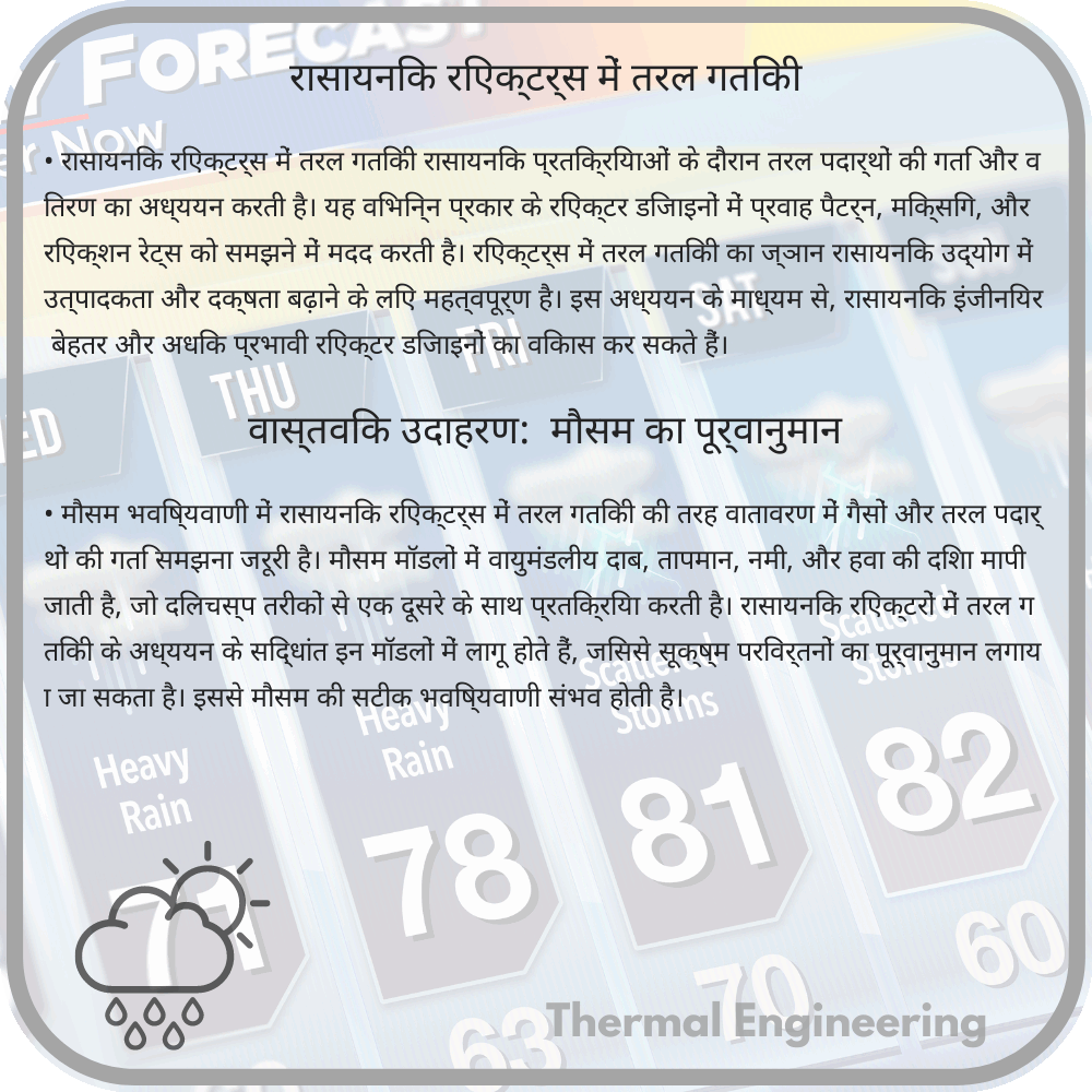 रासायनिक रिएक्टर्स में तरल गतिकी