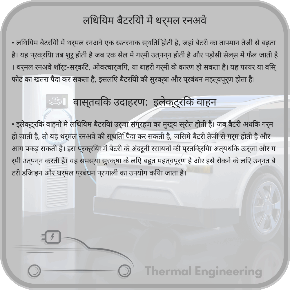 लिथियम बैटरियों में थर्मल रनअवे