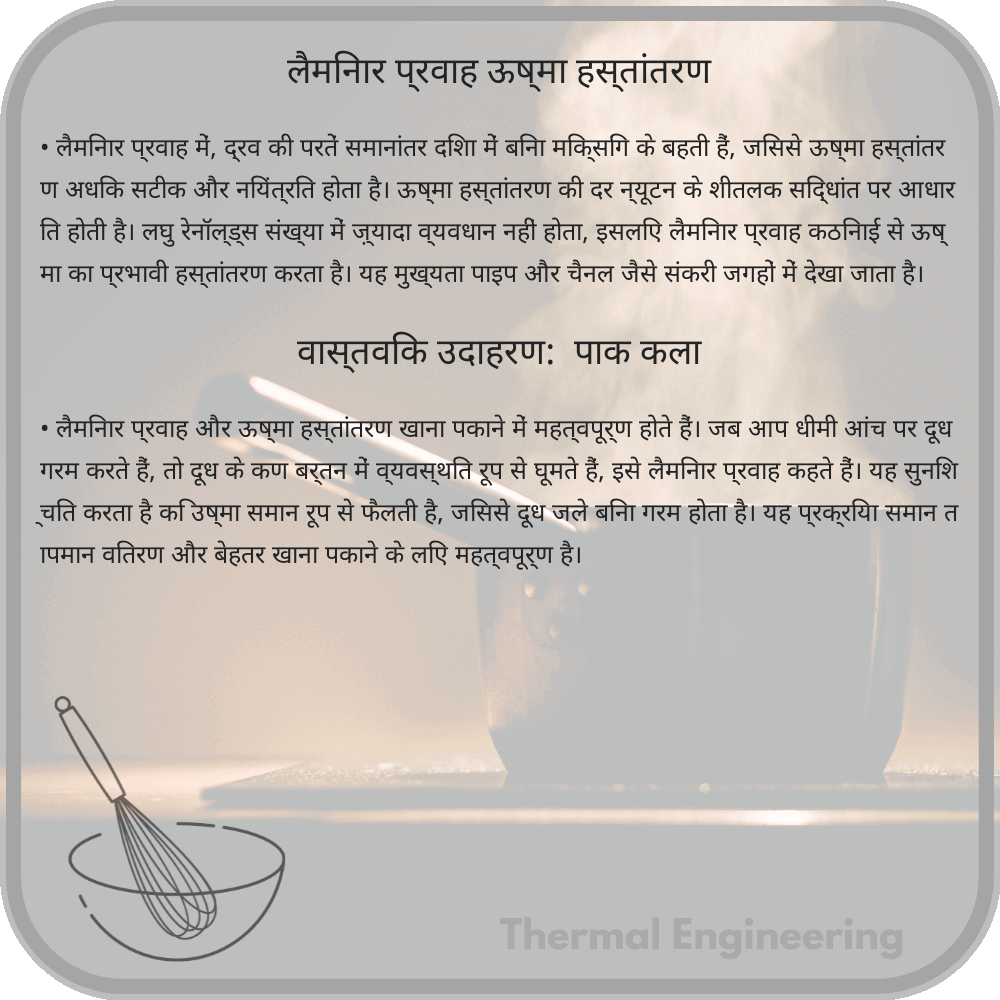 लैमिनार प्रवाह ऊष्मा हस्तांतरण